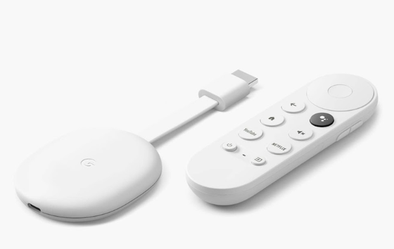 専用リモコンが付属した上位版のChromeCast with Google TVも登場