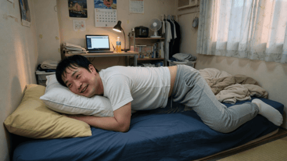 下向きチンコ